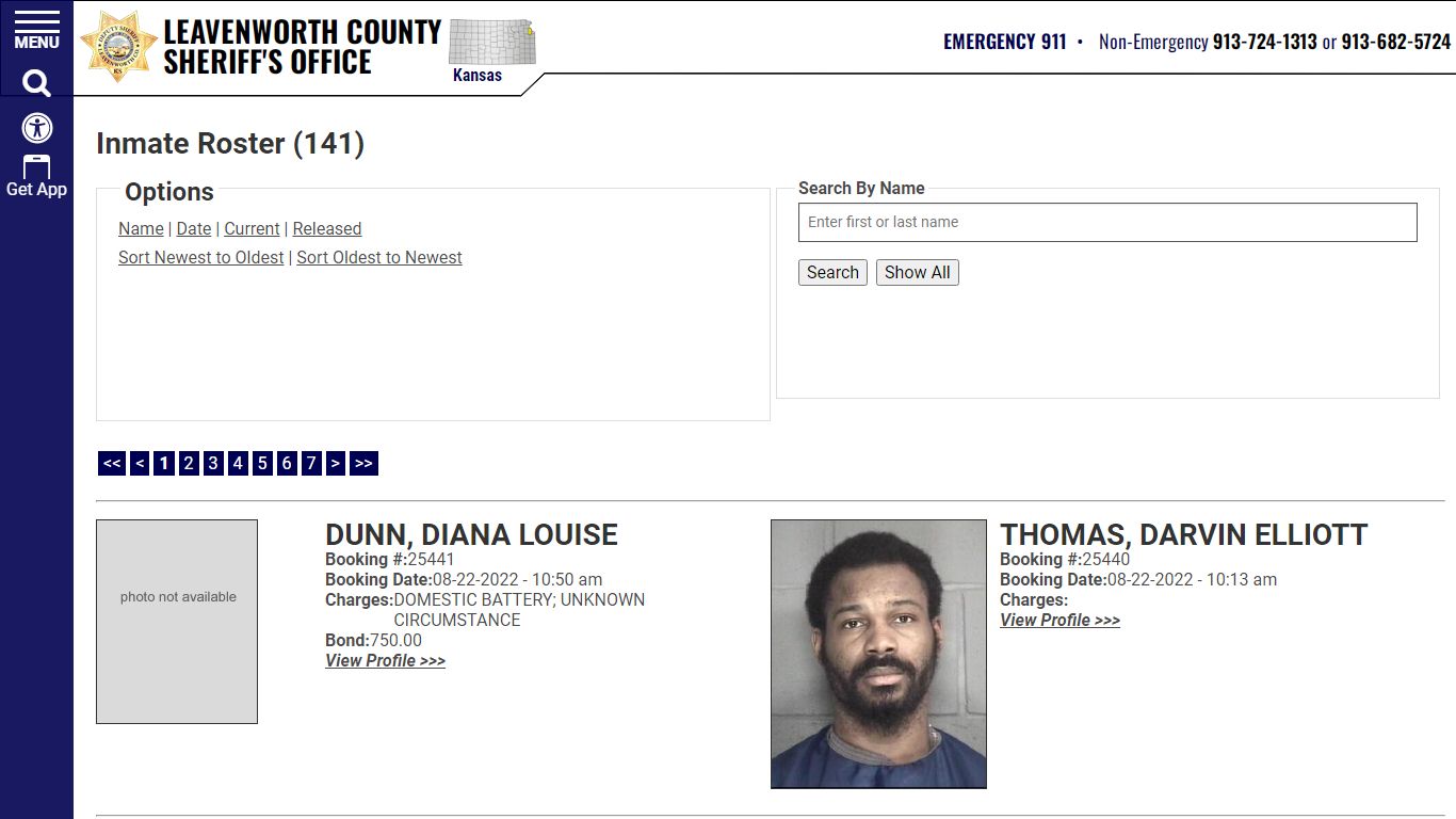 Inmate Roster - Leavenworth County Sheriff's Office